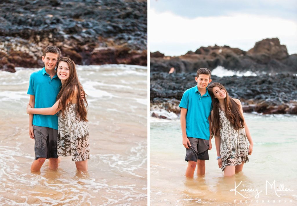 Family Portraits Krissy Millar Photography_Siblings Beach_Maui_Makena