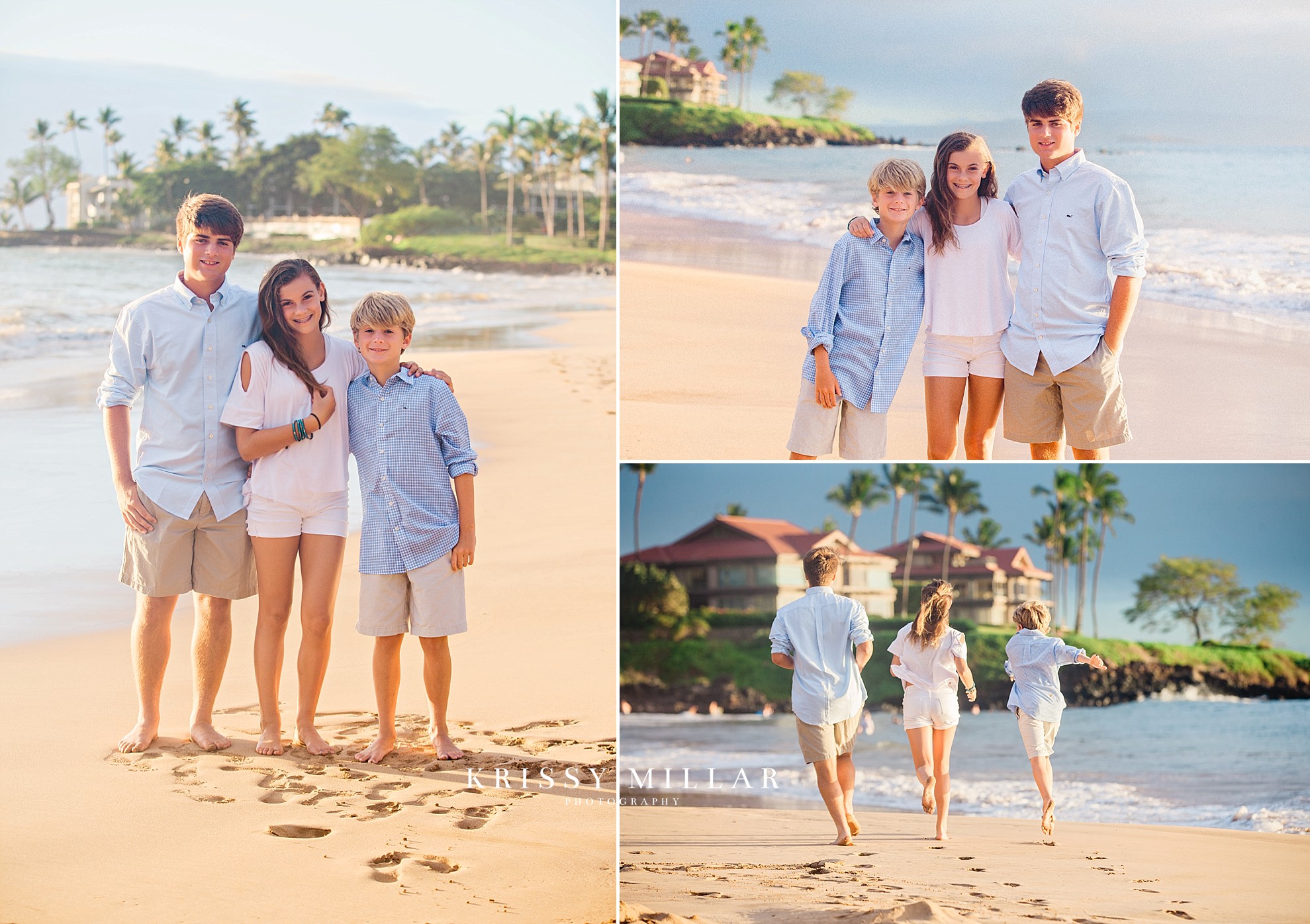 Children, teenagers, wailea family photography maui