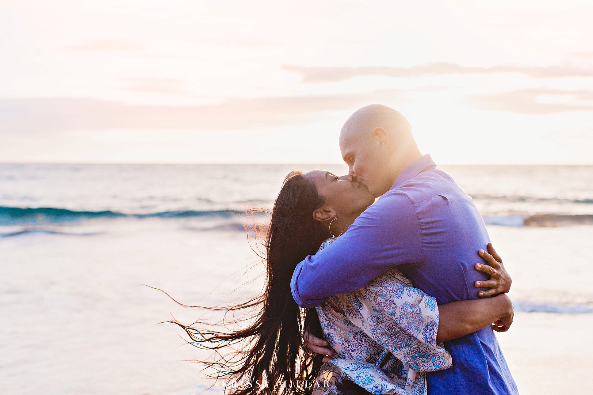 couple sunset wailea maui family photography