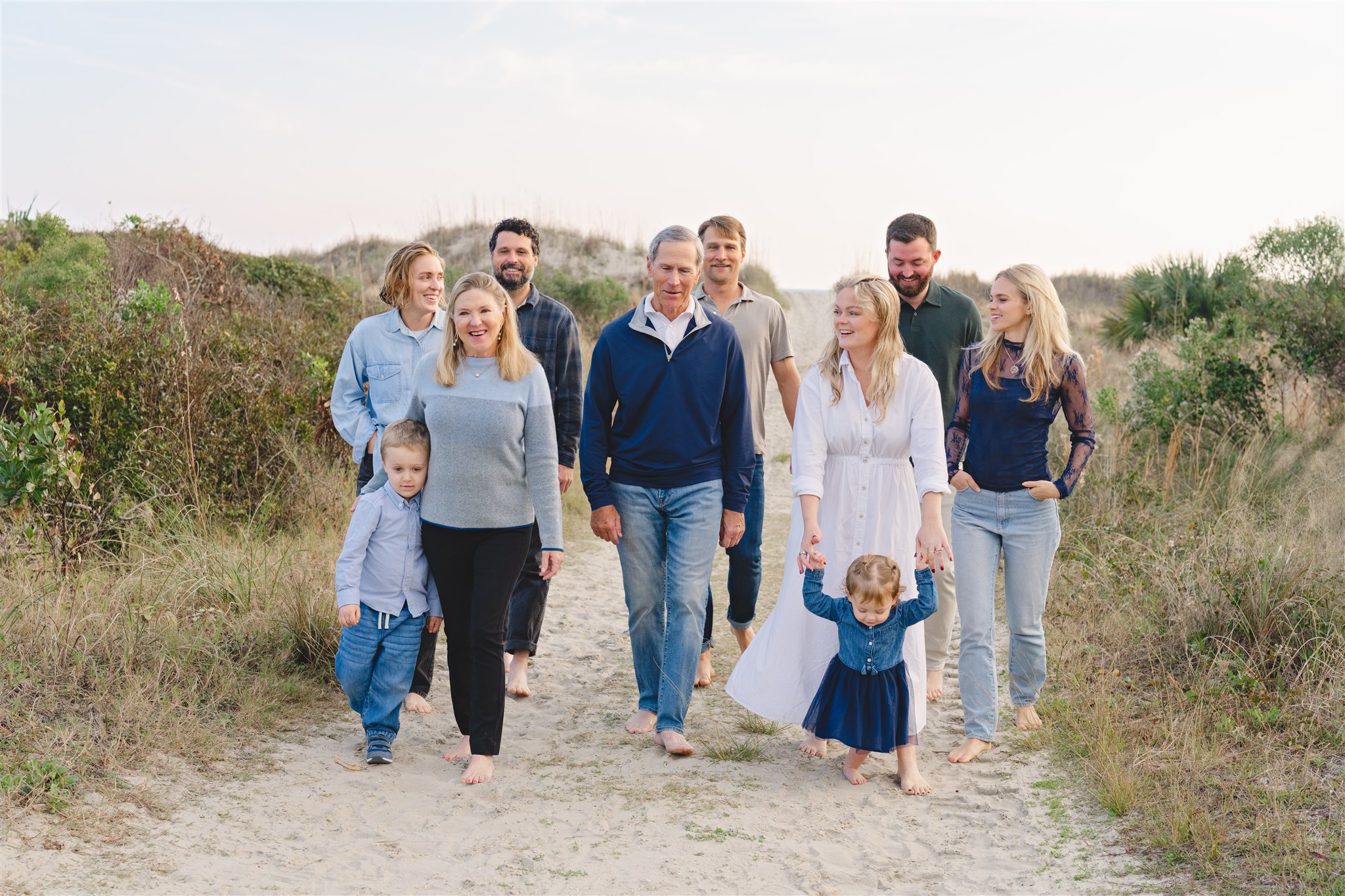 Extended family photography session Kiawah Island SC